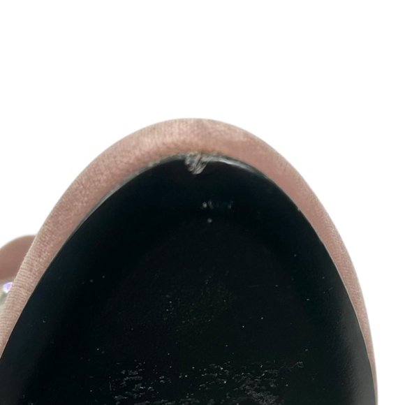 NWOB Giuseppe Zanotti Deva Punk Velvet Crystal Embellished Wedge Heels - Picture 14 of 15